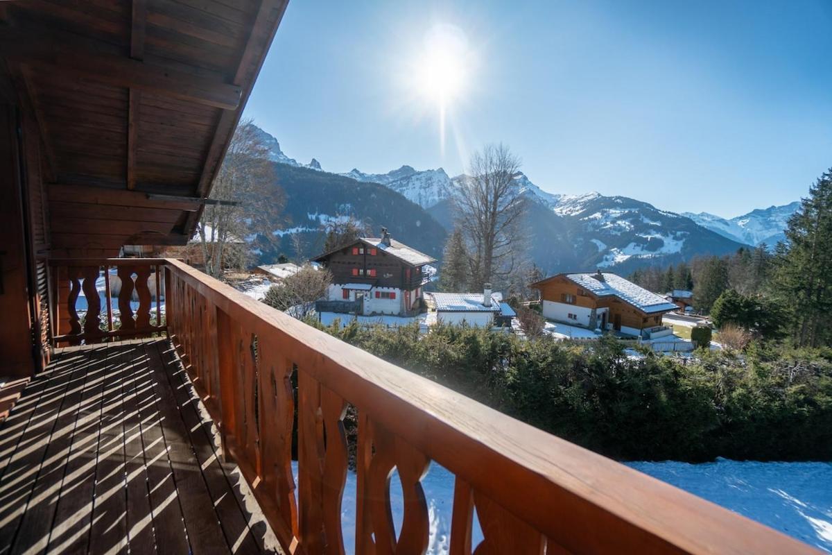 Chalet For 6 People Ideally Located In Gryon Villa Eksteriør billede