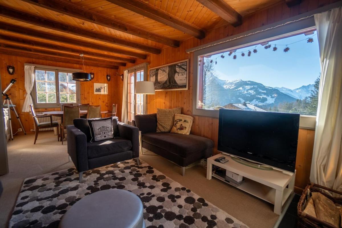 Chalet For 6 People Ideally Located In Gryon Villa Eksteriør billede